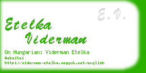 etelka viderman business card